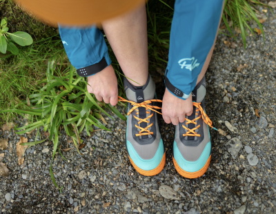 Palm Gradient 3.0 waterschoen in Sherbet en Turquoise, met Vibram Idrogrip zool en neopreen enkelmanchet