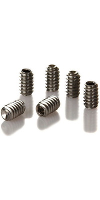 2026 Northcore FCS Compatible Fin Screws x 6 NH02 - Silver