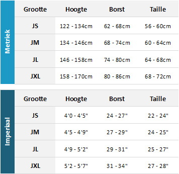 Palm Junior Outerwear 19 Mens Matentabel